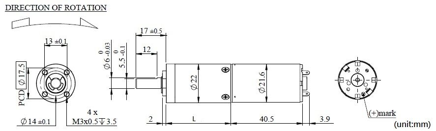 PKB22H Appearance Dimensions